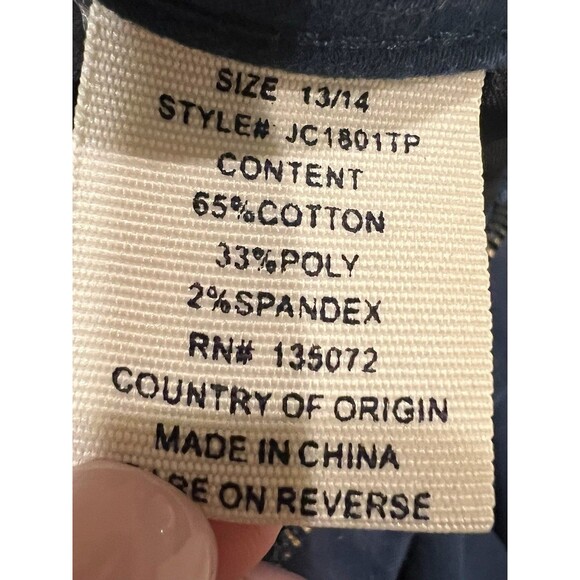 J Ceations Brand Teal Blue Skinny Jeans Denim Pants Size 13/14 - Picture 7 of 8